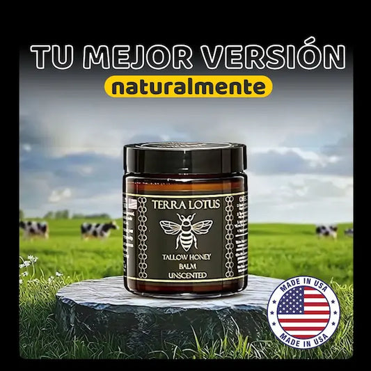 Terra Lotus - Bálsamo Orgánico de Res y Miel Cruda Revitaliza tu Piel