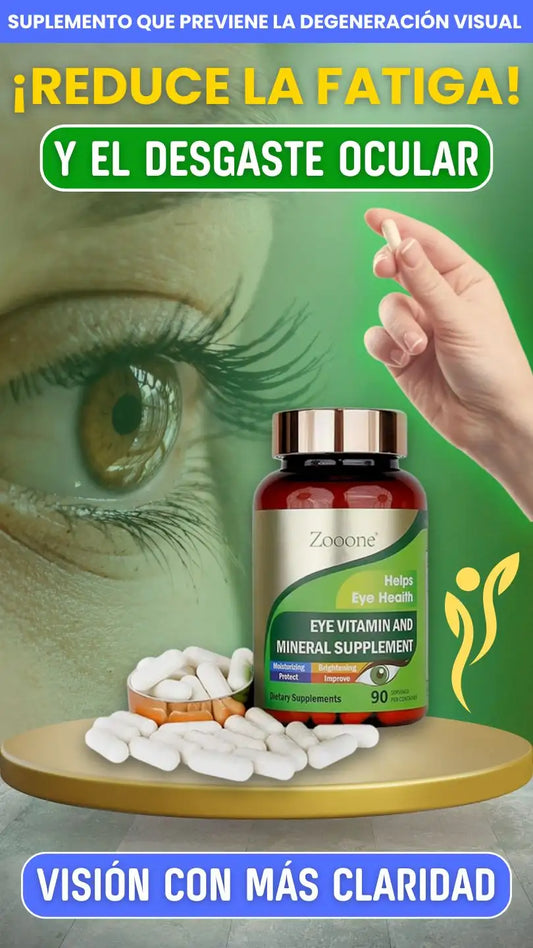 Zooone® - Suplemento Multivitamínico para Salud Ocular y Prevención del Desgaste Visual x90 Capsulas